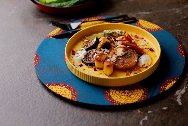 Olympia Gelbe und Rote Runde Muster