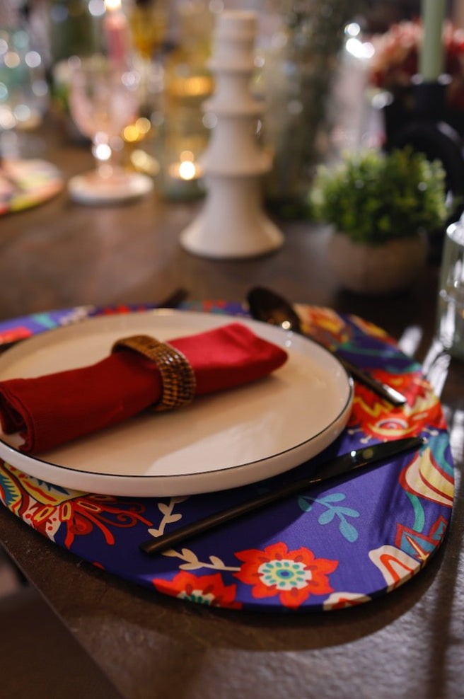 Tully Fleurs rouges et jaunes