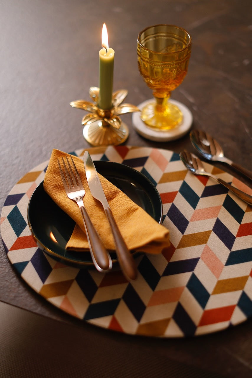 Eleonor Motif géométrique coloré