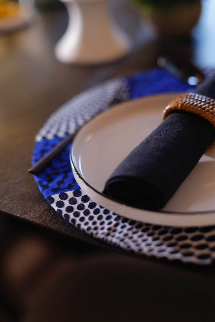 Olympia Blaue und weiße Kreise